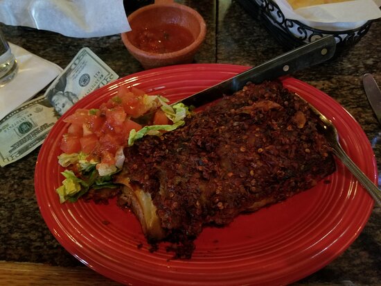 El Pinto Authentic New Mexican Restaurant signature dishes Red Chile Ribs, Green Chile Cheeseburger, Enchiladas (with red or green chile), Carne Adovada, Fresh Guacamole.